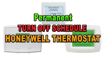 How To Turn OFF Programming Schedule On Honeywell Thermostat (8000 -  Vision Pro 8000 And 2300B)