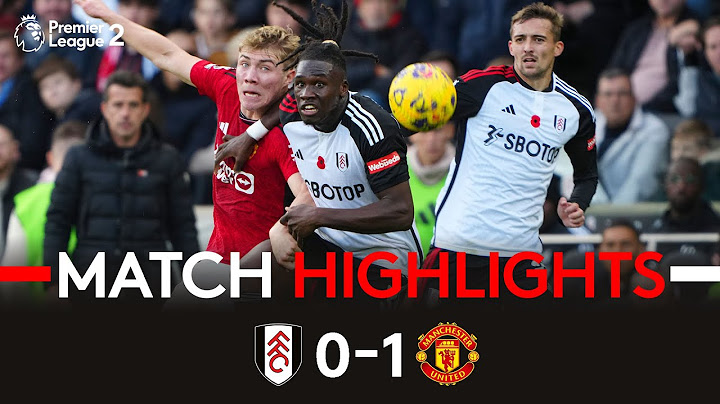 HIGHLIGHTS | Fulham 0-1 Manchester United | Late Heartbreak 💔