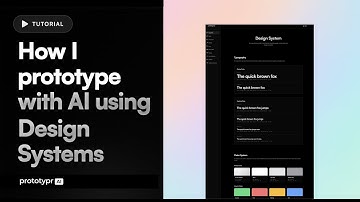 How I Prototype with AI using Design Systems