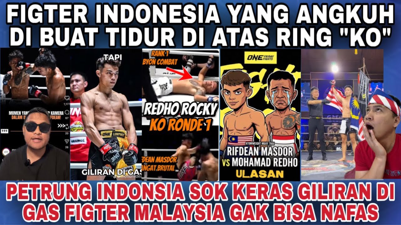 PETARUNG INDONSIA SOK KERAS GILIRAN DI GAS FIGTER MALAYSIA GAK BISA NAFAS‼️