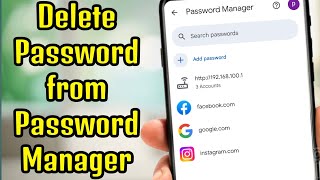 Google me Save Password kaise Delete kare | how to remove saved password from google account