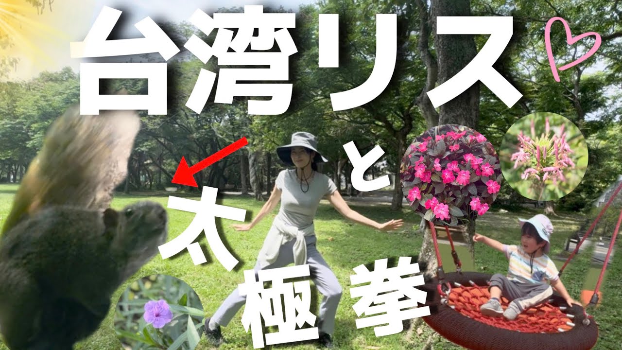 台湾リスがいる公園🐿️から台湾鉄道に乗って遠方へ🚆【台湾二日目】