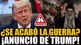 🚨ÚLTIMO MOMENTO ¡TRUMP ANUNCIA EL FIN DE LA GUERRA CON IRÁN! ¿SE CUMPLIRÁ? | FRAN FIJAP