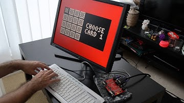 FPGA CHIP-8 running the game Hidden