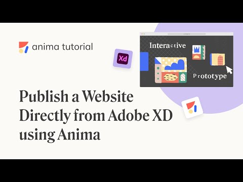 Publish a website directly from Adobe XD using Anima