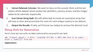 Solving the Challenge of Combining Data and Summing Values in Bash and Awk