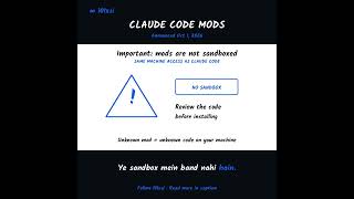 Claude Code Mods: customize your workflow safely #Shorts