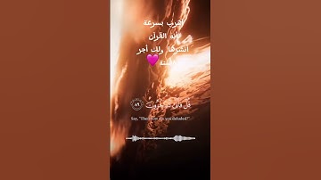 سورة المؤمنون من الأية ٨٤-٩١ قُل لِّمَنِ الْأَرْضُ وَمَن فِيهَا إِن كُنتُمْ تَعْلَمُونَ