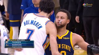 INSANE GAME! Golden State Warriors vs Oklahoma City Thunder Final Minutes & OT! 2023-24 NBA Season