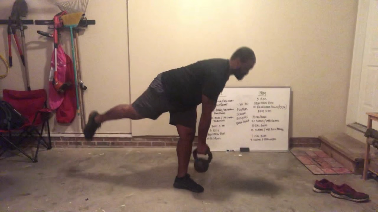 Kettlebell Single Leg RDL + Reverse Lunge - YouTube