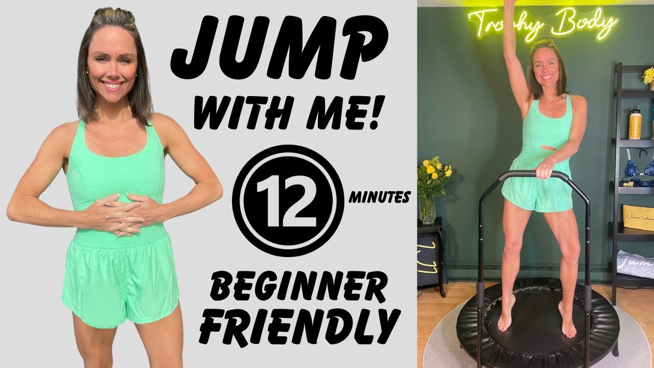 JUMP w/ ME ️ 12 Min Beginner Rebounder Workout Low Impact Cardio