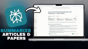 How to Summarize Articles & Papers with Perplexity AI – FAST & EASY in SECONDS!