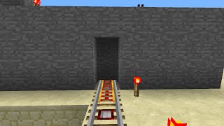 Minecraft Automatic Minecart Door