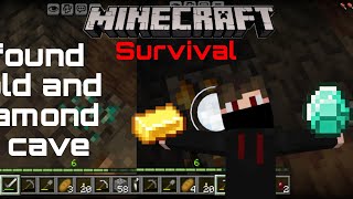 I FOUND GOLD AND DIAMOND IN CAVE #minecraft #gaming #fyp