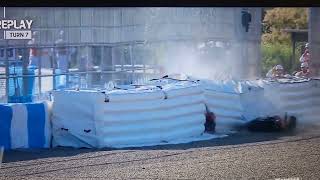 Pedro Acosta's big massive warm up crash! #pedroacosta #gasgas #spanishgp