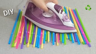 IRON a Drinking straw, you will not believe the incredible results. Superb recycle idea