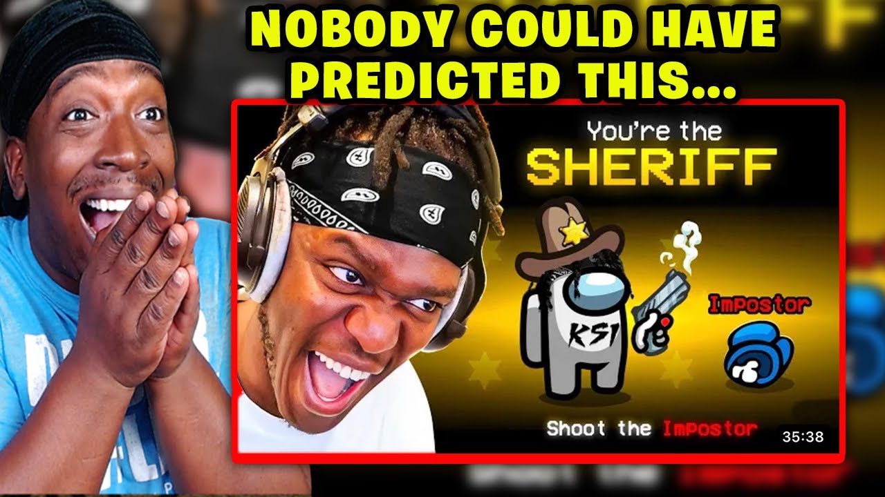 REACTION TO SIDEMEN AMONG US SHERIFF ROLE!