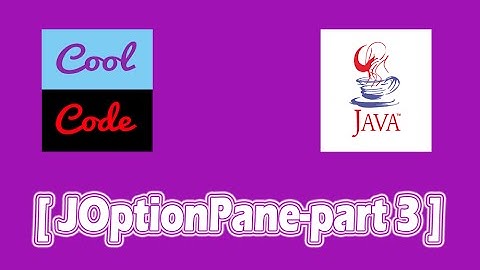 JOptionPane: showConfirmDialog