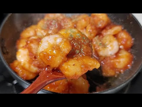 간단하게 칠리새우만들기 | 바쁜아침에도가능! 👌 | 냉동새우요리 | 술안주레시피