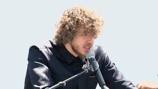 Jack Harlow's 'Hometown Hero' banner unveiled on Broadway, leaving Louisville native 'lost for