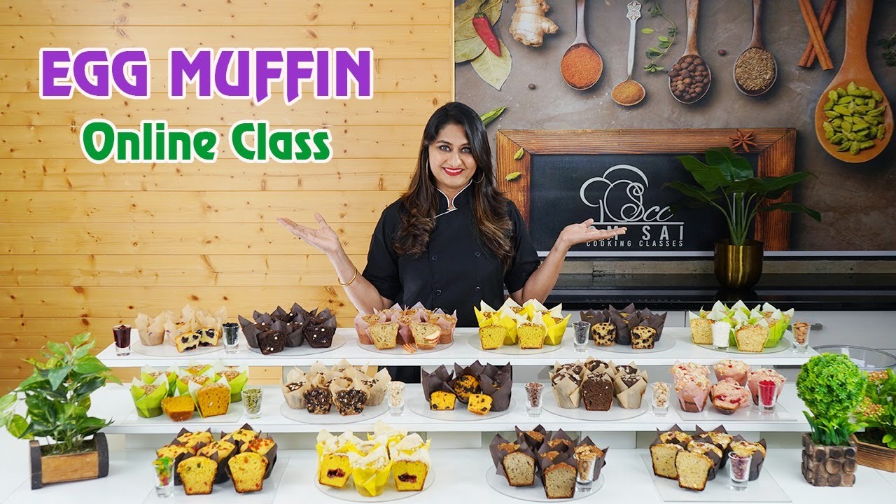 Muffins with Egg Online Class ☎️ +91 8551 8551 04 ☎️ +91 8551 8551 07 By Om Sai Cooking Class