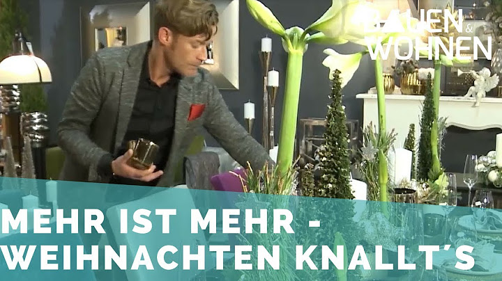 Weihnachtliche Tischdeko - so wird der Tisch gedeckt