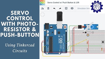 Servo Control with Photoresistor & Push-button