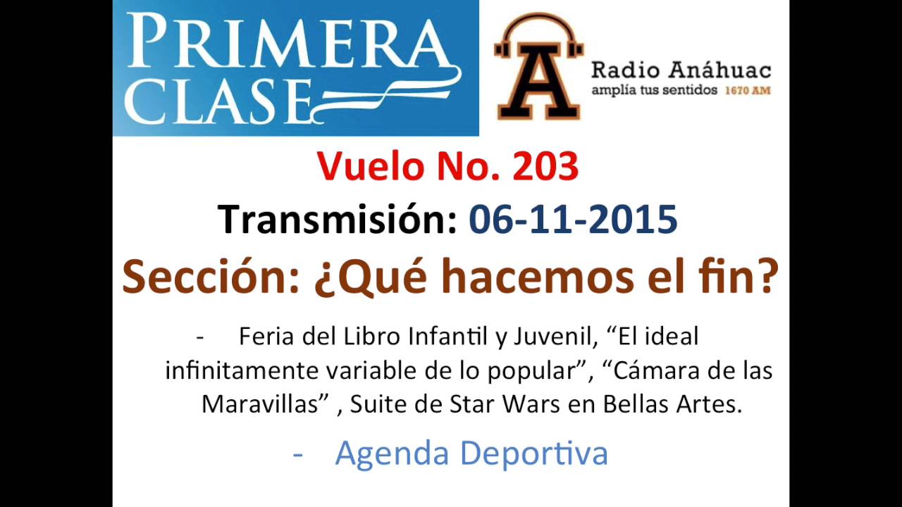 Vuelo 203 - ¿Qué hacemos el fin?