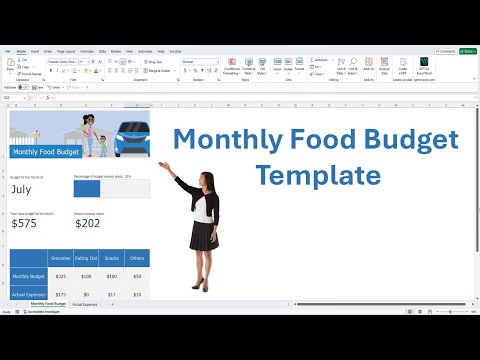 Monthly Food Budget Template Excel 365
