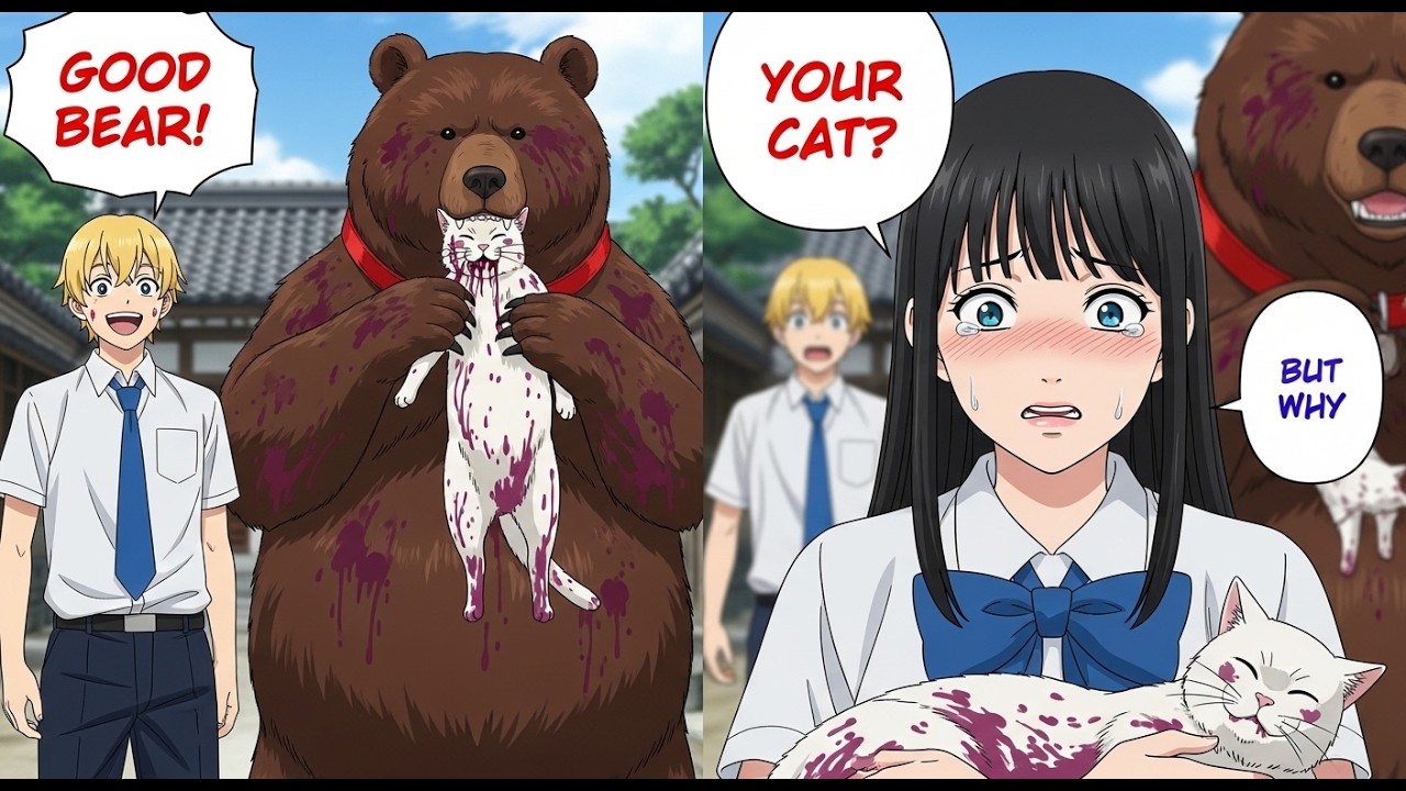 [Manga Dub] My Beloved Pet Cat Was Attacked by a Rich Classmate’s Pet Bear… | Emotional RomCom