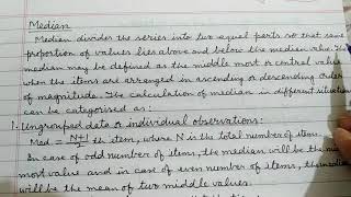M-205, QT&OR, Lecture 9- Median and Mode (U2) by Dr. Raish Muhammad
