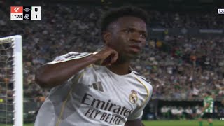 Vinícius Júnior Goal, Real Betis Vs Real Madrid 1-1 Goals And Highlights Laliga