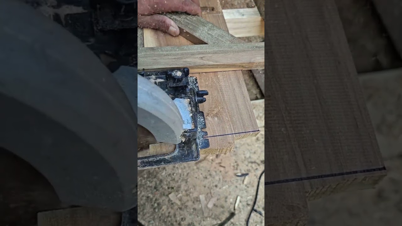 Using a simple aid to make wood cuts more precise#viralvideo #woodworking #decoration #tools#shorts