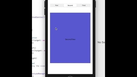 segmented control with swipe