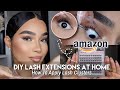 DIY Lash Extensions At Home | AMAZON INDIVIDUAL LASH EXTENSIONS TUTORIAL | Calailis Lashes