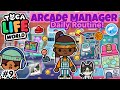 Toca Life World | Arcade Manager Daily Routine!! 👾 #9