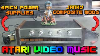 Atari Video Music - power supply and simple composite mods