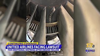 Emotional Distress lawsuit against United Airlines after engine failure