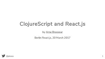 Using React.js with ClojureScript
