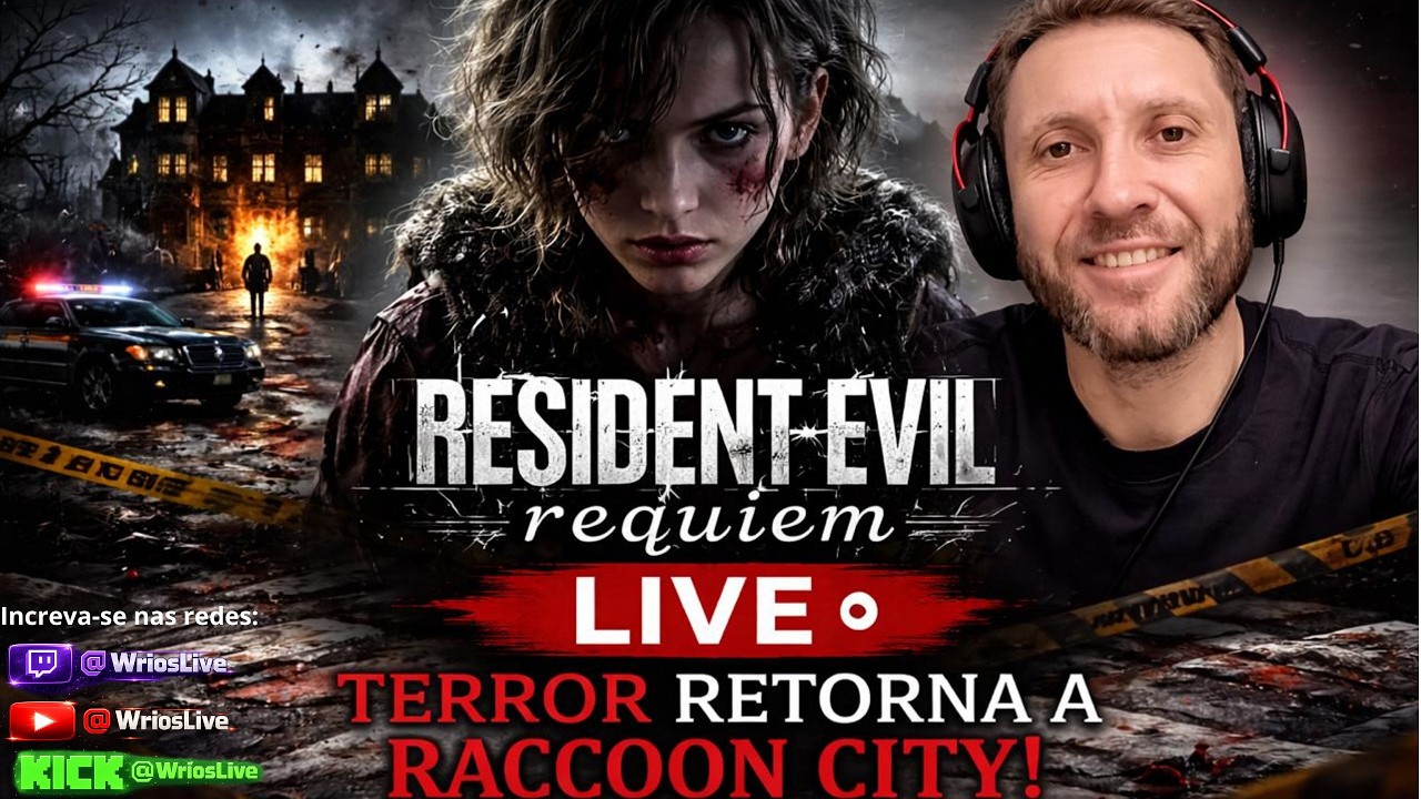 🔴AO VIVO | Resident Evil Requiem #2❗META:INSCRÍTOS CANAL 319/500❗@WriosLive  ❗@residentevil ❗