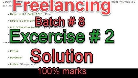 Freelancing exercise 2 batch 8 digiskills | 5 mint solution | 100% marks | solved exercise 2