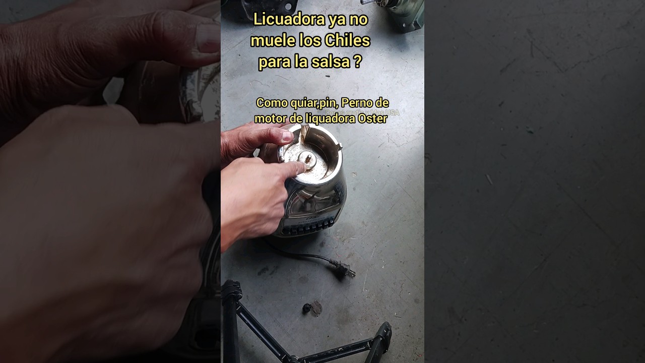 Как снять штифт двигателя с блендера Oster?