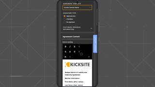Create and send an agreement from your phone in less than 20 seconds! | Kicksite Mobile Uplift