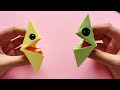 How to make diy moving paper toy  easy origami talking finger toy