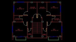 how to Draw a simlpe floor plan in AutoCAD 2017 part 02