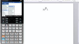 HP Prime - Statistics - Permutations