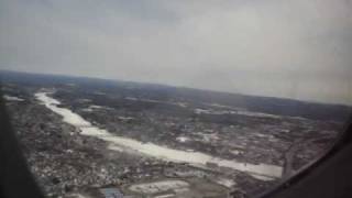 FlyGlobeSpan takeoff from Bangor (BGR) to Sanford (SFB)