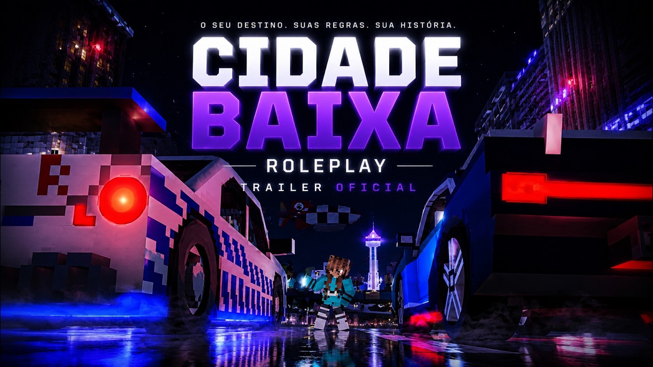 CIDADE BAIXA ROLEPLAY MCPE - 01/08/2026 - LANÇAMENTO