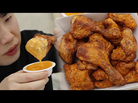 이게 고추바사삭인가요..?! Grilled and crispy chili chicken!? Cinema Mukbang by DoNam