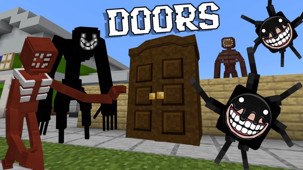 Roblox Doors ADDON in Minecraft PE #minecraft #mcpe #shorts #doors #do